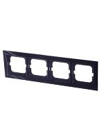 Рамка 4-постовая, серия axcent, цвет чёрный 1724-281 | код 2CKA001754A4412 | ABB