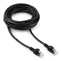 Патч-корд UTP Cablexpert PP12-5M/BK кат.5e, 5м, литой, многожильный (чёрный) | код PP12-5M/BK | Cablexpert