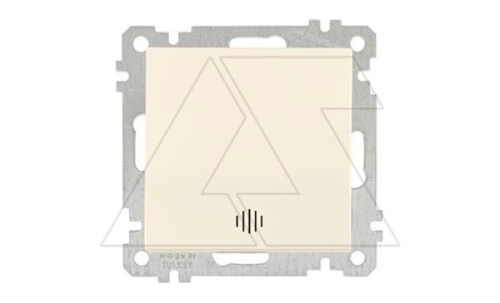 21 - Выключатель с подсветкой, пруж. зажимы, сл.кость | код 2100-415-0102 | Mutlusan