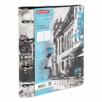 Тетрадь на кольцах А5 (180х220 мм), 80 л., под кожу, BRAUBERG VISTA, Town , 112121 | код 112121 | BRAUBERG