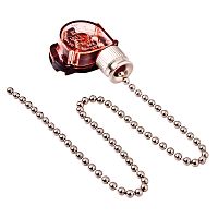 Выключатель для настенного светильника с цепочкой 270 мм «Silver», индивидуальная упаковка, 1 шт. REXANT | код 32-0101-1 | REXANT