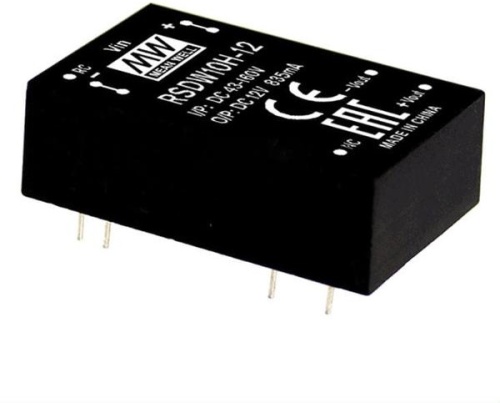 Источник питания DC-DC, 10Вт, вход 43…160В, выход 3.3В/2500мА, изоляция 3000В DC, DIP24 31.8х20.3х12.7мм, -40...+85С | код RSDW10H-03 | MeanWell Источник питания DC-DC, 10Вт, вход 43…160В, выход 3.3В/2500мА, изоляция 3000В DC, DIP24 31.8х20.3х12.7мм, -40...+85С | код RSDW10H-03 | MeanWell