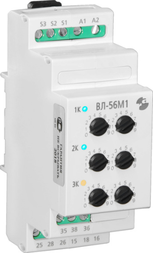 Реле времени ВЛ - 56М1, 0.1 с...99 ч, 24...220 В, 50 Гц / пост., трехканальное, ток контактов реле 5 А, 1 преключающий контакт в каждом канале, УХЛ4 (1 шт.) РЕЛЕ И АВТОМАТИКА | код A8223-76911311 | РЕЛЕ И АВТОМАТИКА
