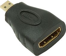 Переходник NETLAN MicroHDMI-HDMI, v2.0, черный, уп-ка 10шт. | код EC-HD20CB-AD-BK-10 | NETLAN
