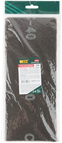 Сетка шлифовальная 115х280мм (уп.3шт) Р 40 FIT 38301
