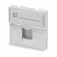 Вставка Mosaic 45x45, на 2 порта со шторкой | код 03-0262 | REXANT