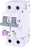 Автоматический выключатель ETIMAT 6 2p С 16А (6 kA) | код 002143516 | ETI