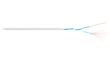 Кабель NIKOLAN U/UTP 1 пара, Кат.3 (Класс С), 16МГц, многожильный, BC (чистая медь), 24AWG (7х0,192мм), внутренний, LSZH нг(A)-HFLTx, светло-серый, 305м - гарантия: 1 год | код NKL 1010C-GY | NIKOLAN