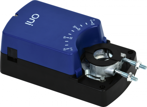 Привод заслонки 40Нм 24В AC/DC регулируемый 0-10В/4-20А без возвратной пружины с дополнительным переключателем ONI | код ODA-40-M-024-N-A | ONI