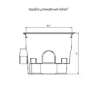 Коробка установочная 80-0550См углубленная безгалогенная (HF) 68х60 с саморезами (8шт/уп) | код 80-0550См | Промрукав