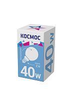 Лампа накаливания 40Вт шар матовая E14 КОСМОС LKsmSSpFr40E14 v2