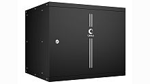 Cabeus WSC-05D-9U55/45m-BK Шкаф телекоммуникационный настенный 19 9U, серия LIGHT разборный, дверь металл, цвет черный | код 10178c | Cabeus