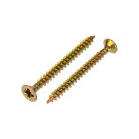 Саморез универсальный KRANZ 3.5х40, желтый цинк, короб (200 шт./уп.) | код KR-01-3311-006 | KRANZ