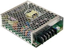 Источник питания AC-DC, 75Вт, ККМ, вход 85...264В AC 47...63Гц/127...370В DC, выход 12В (рег. 11...13,8В)/6,3А, изоляция 3000В AC, в кожухе 129х98х38мм, -20...+70С | код HRP-75-12 | MeanWell