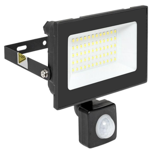 Прожектор светодиодный СДО-3004 50Вт 6500К IP54 с инфракрасным датчиком движения | код FLL-3004-50D-6500 | EKF