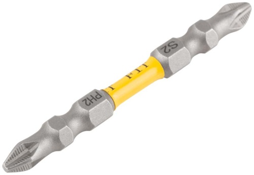 Биты кованые, сталь S2, двусторонние 65 мм PH2/РН2, Профи 2 шт., блистер | код 57542 | FIT фото 2