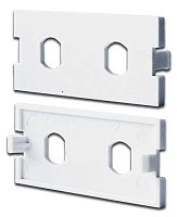 Вставка модульная под два адаптера ST в розетку LAN-MB, белая | код LAN-MBP-2ST-WH | LANMASTER