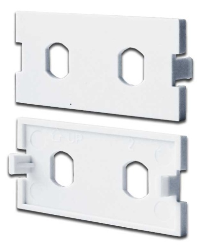 Вставка модульная под два адаптера ST в розетку LAN-MB, белая | код LAN-MBP-2ST-WH | LANMASTER Вставка модульная под два адаптера ST в розетку LAN-MB, белая | код LAN-MBP-2ST-WH | LANMASTER