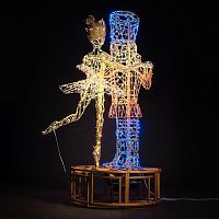 Декоративная декорация Щелкунчик и балерина 180 см | код 501-679 | NEON-NIGHT