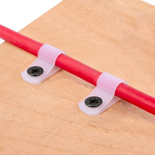 Скоба пластиковая СНК 20 (100шт) | код 66449 | КВТ фото 2