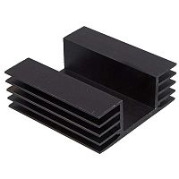 Радиатор охлаждения воздушный RUICHI HS304-50, алюминиевый с чернением | код 88500 | Ruichi