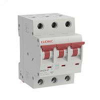 Выключатель автоматический трёхполюсный 25А B 6кА | код MD63N-3PB25 | DKC