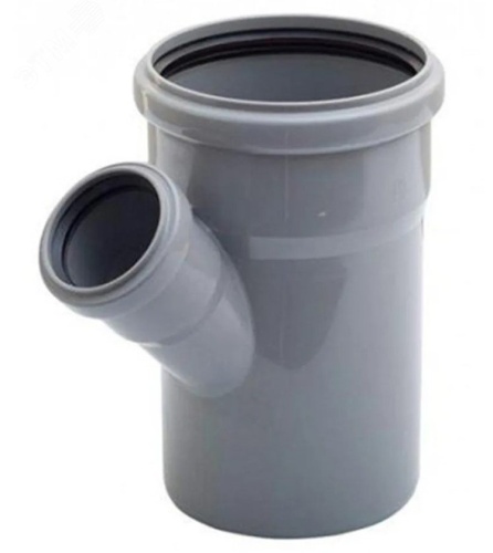 Тройник канализационный (полипропилен) 110x 50/45град. | код 201545 | PRO AQUA