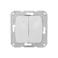 DEA Выключатель 2кл с/у 10А мех. Бел KRANZ | код KR-78-0202 | KRANZ