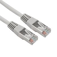 Патч-корд F/UTP, CAT 5e, RJ45-RJ45, 26AWG, LSZH, серый, 0,3м REXANT | код 02-0110-03 | REXANT