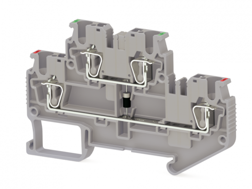 311 379, Пружинная клемма серии SRD 2,5-2FD-B (Серый) | код 0.0.0.3.11379 | KLEMSAN 311 379, Пружинная клемма серии SRD 2,5-2FD-B (Серый) | код 0.0.0.3.11379 | KLEMSAN