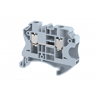 Клемма проходная винтовая 6 мм2, на 2 подключения, зеленая TQ6-GREEN | код 1204010003 | Elmex
