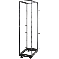 Стойка двухрамная облегченная 48U, с регулируемой глубиной (560-1020 мм), черная | код TWT-RACK2-48U-LT-ADJ | TWT