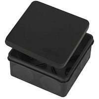 Распределительная коробка KOR-100-100-50-9g-2MP-B двухкомпонентная HF стойкая к УФ 100х100х50мм черная прямой монтаж IP67 | код Б0062770 | ЭРА