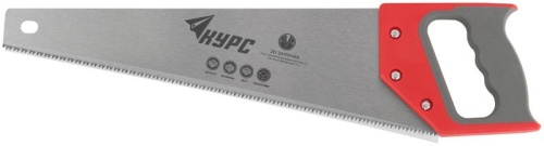 Ножовка по дереву, средний каленый зуб 7 ТPI, 2D заточка, пластиковая прорезиненная ручка 400 мм | код 40316 | FIT фото 6