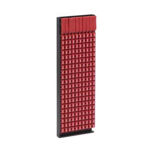 Маркер для кабеля сечением 1,5-2,5мм пустой красный | код MKF999RS2 | DKC Маркер для кабеля сечением 1,5-2,5мм пустой красный | код MKF999RS2 | DKC