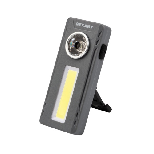 Рабочий универсальный фонарь направленный + заливающий свет, поворотный угол, 3 х ААА | код 75-710 | REXANT Рабочий универсальный фонарь направленный + заливающий свет, поворотный угол, 3 х ААА | код 75-710 | REXANT