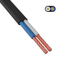 Провод ШВВП 2х0,5 мм кв 300 м черный ГОСТ 7399-97 | код 01-8083-6 | REXANT