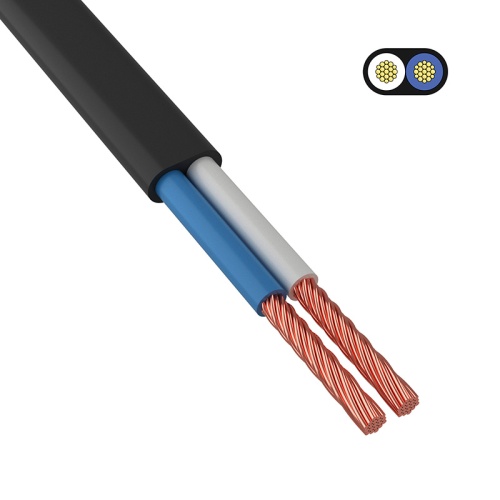 Провод ШВВП 2х0,5 мм кв 300 м черный ГОСТ 7399-97 | код 01-8083-6 | REXANT Провод ШВВП 2х0,5 мм кв 300 м черный ГОСТ 7399-97 | код 01-8083-6 | REXANT