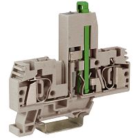 HMF.4/L48, держатель предохранителя, 4 кв.мм, серый с микросхемой LED 48 В | код ZHF248GR | DKC