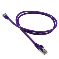 Патч-корд LANMASTER LSZH FTP кат.5e, 2.0 м, фиолетовый | код LAN-PC45/S5E-2.0-VI | LANMASTER