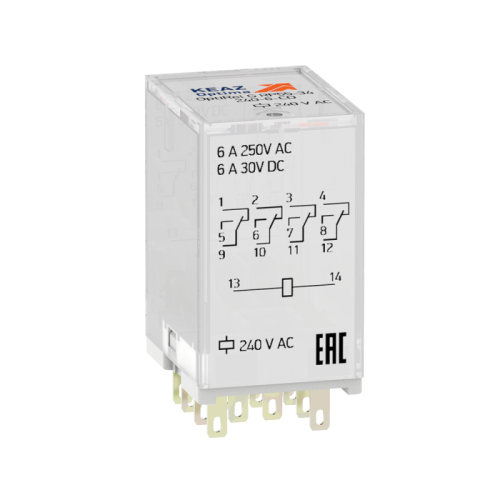 Промежуточное реле OptiRel G RP55-34-120-6-CO/TIL | код 281113 | КЭАЗ