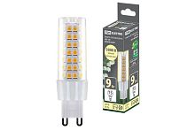 Лампа светодиодная G9-9 Вт-230 В-3000 К, SMD, 21,5x70,5 мм TDM | код SQ0340-0228 | TDM