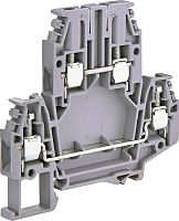 Клемма винтовая двухуровневая ЕSC2-DBC.4 (4 мм2, серая) | код 003903054 | ETI