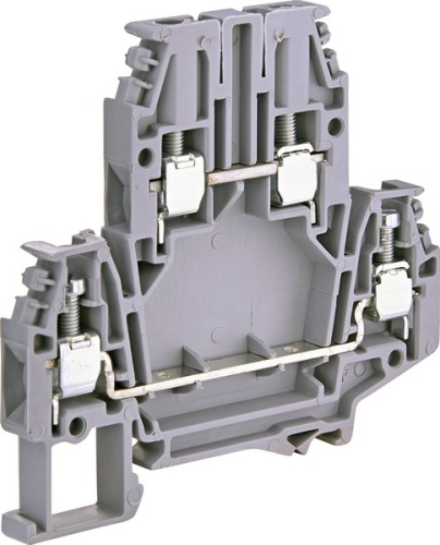 Клемма винтовая двухуровневая ЕSC2-DBC.4 (4 мм2, серая) | код 003903054 | ETI Клемма винтовая двухуровневая ЕSC2-DBC.4 (4 мм2, серая) | код 003903054 | ETI