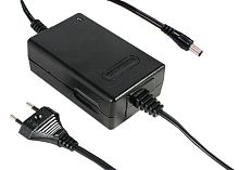 Источник питания AC-DC адаптер 30Вт, с функцией зарядного устройства, вход 90...264В АС 47...63Гц/127...370В DC, выход 28,6В/1,04А, изоляция 3000В АС, 108х67х36мм, 0...50С, евровилка | код GC30E-6P1J | MeanWell