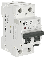 ARMAT АВДТ B10N 1P+NP B63 300мА тип A (36мм) IEK | код AR-B10N-1N-B063A300 | IEK