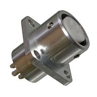 Разъём быстроразъёмный RUICHI XS12-4 (Al) panel jack, 4-х контактый | код 106622 | Ruichi