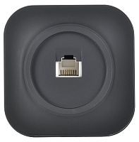 GLORY Розетка для открытой установки телефонная RJ11 РТ20-ХЧм черный матовый IEK | код ETH10-K02M | IEK