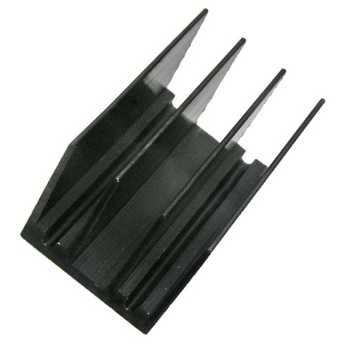 Радиатор охлаждения воздушный RUICHI BLA008-25, алюминиевый с чернением | код 65469 | Ruichi