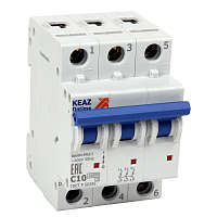 Автоматический выключатель модульный OptiDin BM63-3D5-10-УХЛ3 (ВМ63) (1шт.) КЭАЗ | код 262775 | КЭАЗ